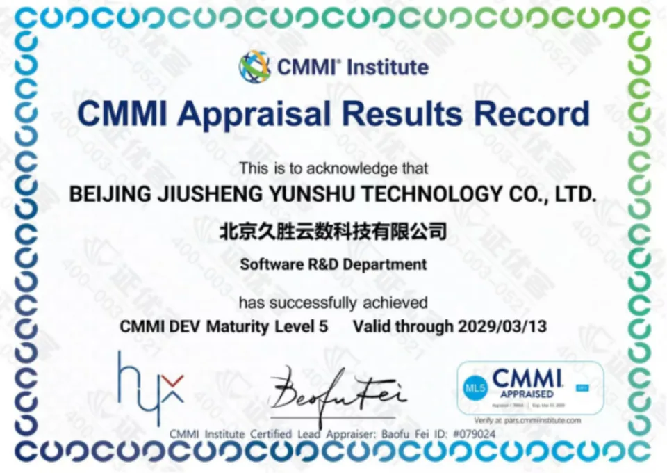 CMMI DEV 成熟度 5 级